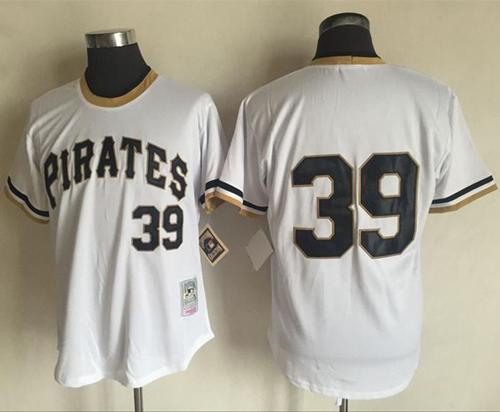 Mitchell And Ness 1971 Pirates #39 Dave Parker White Throwback Stitched MLB Jersey - Click Image to Close